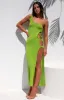 Dorothea Green Midi Dress sold by Beginning Boutique