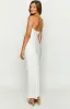 Ashley White Sequin Formal Maxi Dress sold by Beginning Boutique