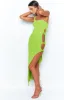 Dorothea Green Midi Dress sold by Beginning Boutique