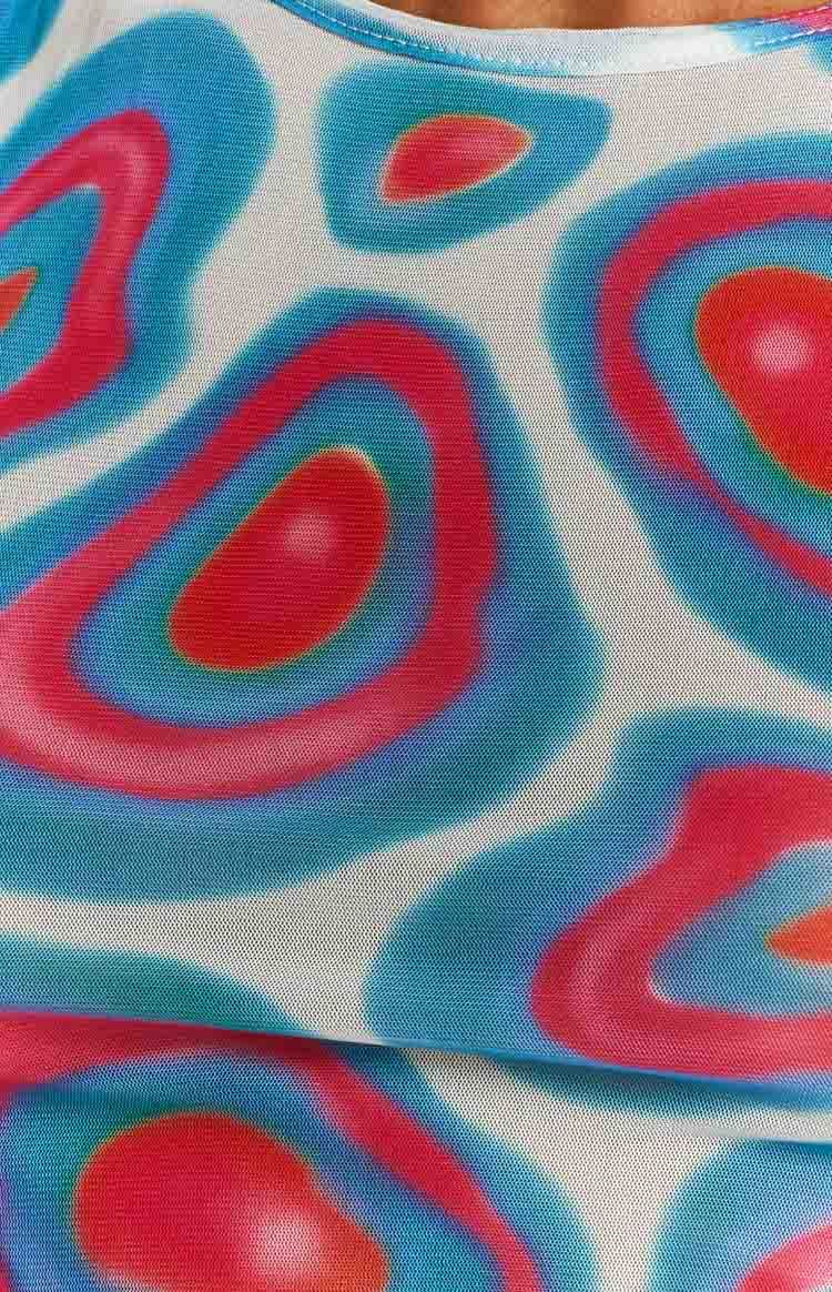 Angelique Blue Print Top sold by Beginning Boutique product image thumbnail 5