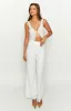 Mykonos White Linen Blend Pants sold by Beginning Boutique