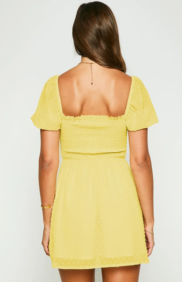 Noel Yellow Mini Dress sold by Beginning Boutique product image thumbnail 5