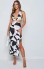 Underwater Mono Print Midi Dress sold by Beginning Boutique