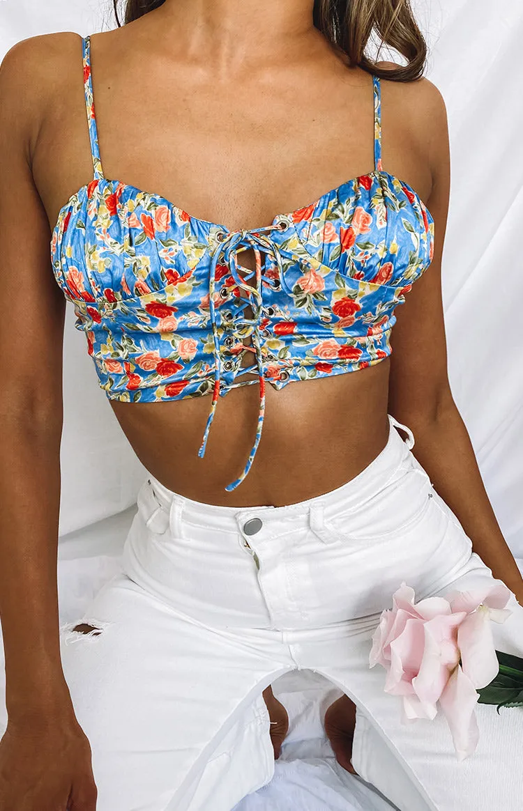 Cressida Corset Blue Print sold by Beginning Boutique product image thumbnail 5