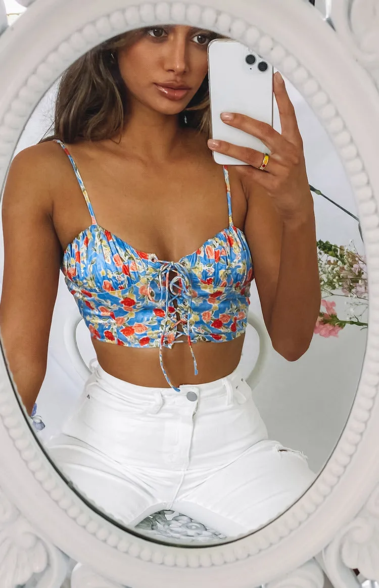 Cressida Corset Blue Print sold by Beginning Boutique product image thumbnail 4