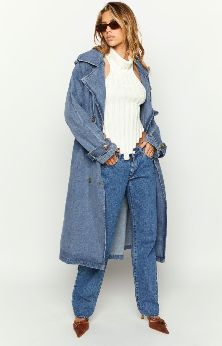 Harto Blue Denim Trench sold by Beginning Boutique product image thumbnail 3