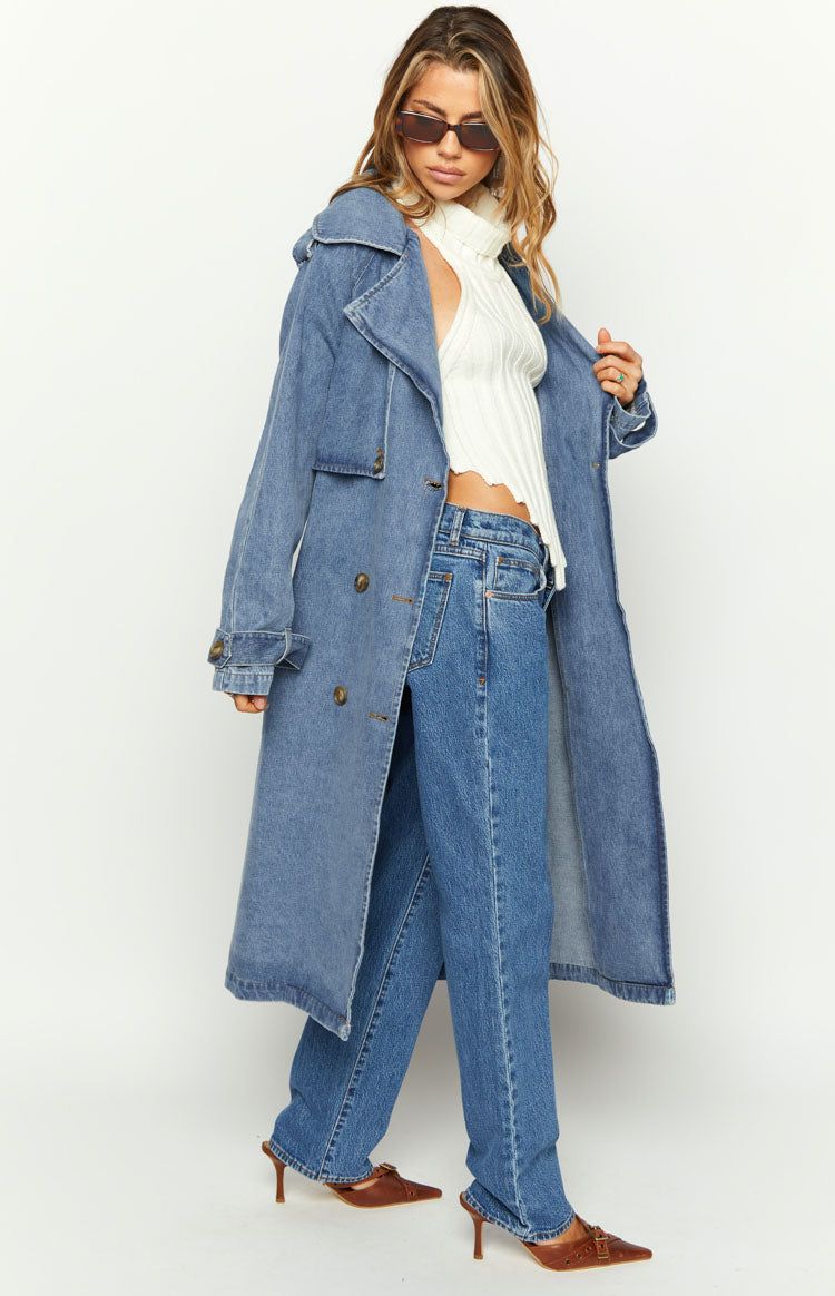 Harto Blue Denim Trench sold by Beginning Boutique product image thumbnail 4