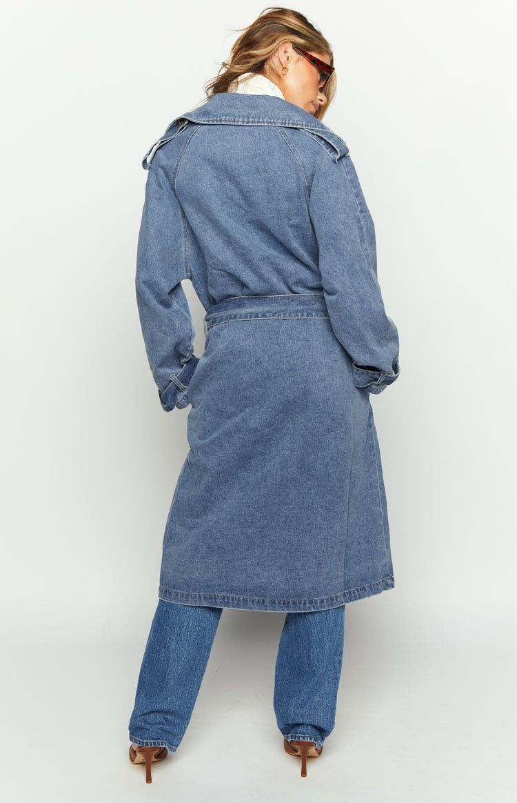 Harto Blue Denim Trench sold by Beginning Boutique product image thumbnail 5