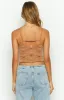 Too Good Brown Corset Top sold by Beginning Boutique