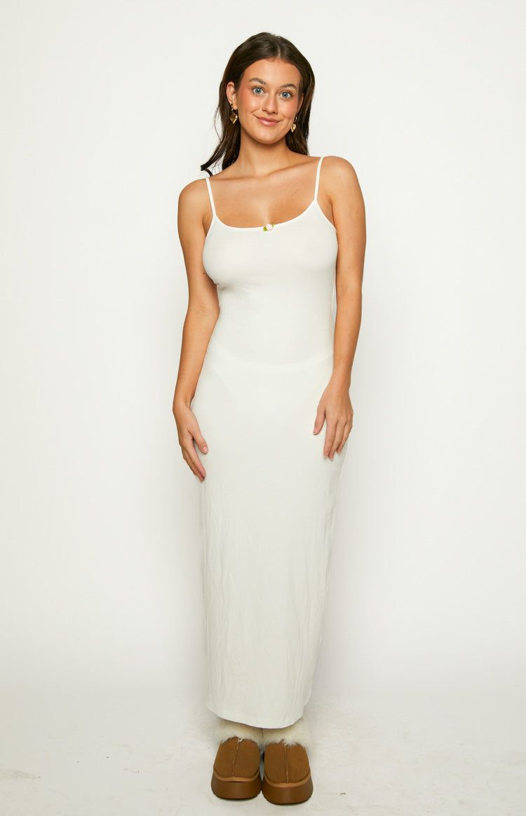 Harmony White Rose Maxi Dress sold by Beginning Boutique product image thumbnail 3
