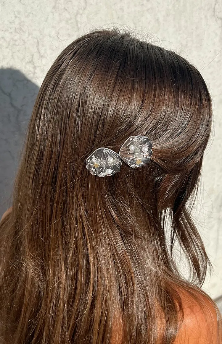 White Shell Hair Clip sold by Beginning Boutique