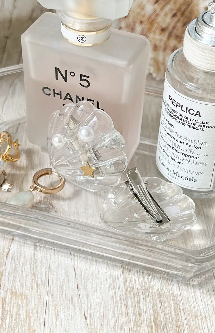 White Shell Hair Clip sold by Beginning Boutique product image thumbnail 4