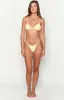 9.0 Swim Sydney Yellow Stripe Bikini Bottoms sold by Beginning Boutique