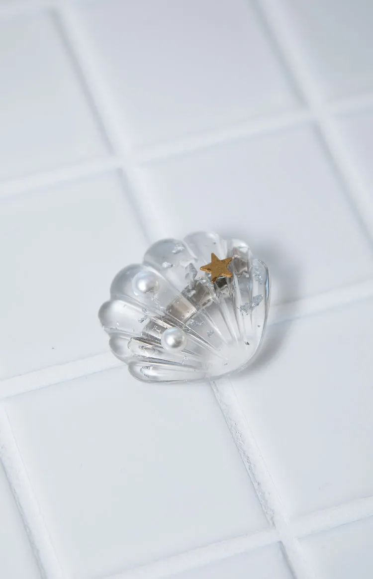 White Shell Hair Clip sold by Beginning Boutique product image thumbnail 3