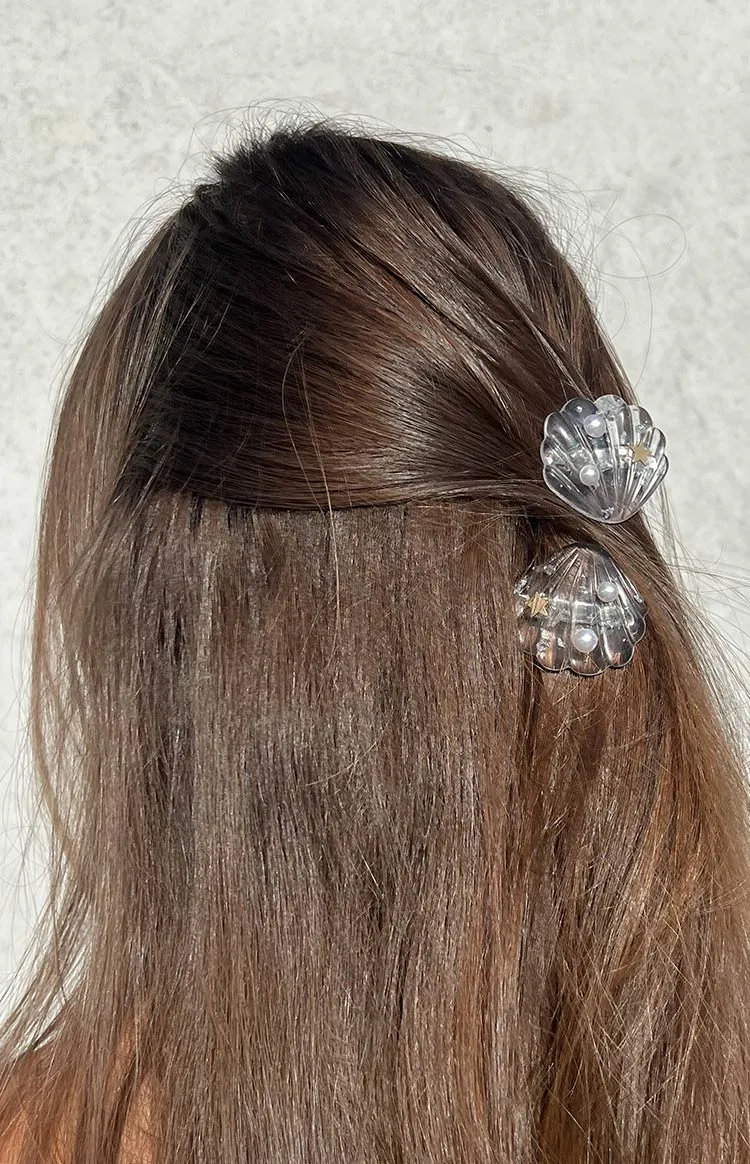 White Shell Hair Clip sold by Beginning Boutique product image thumbnail 2