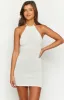Myra White Knit Mini Dress sold by Beginning Boutique