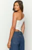 Beauty White One Shoulder Top sold by Beginning Boutique