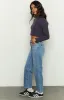 Abrand Scout 95 Mid Straight Crop Blue Jeans sold by Beginning Boutique
