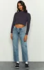 Abrand Scout 95 Mid Straight Crop Blue Jeans sold by Beginning Boutique