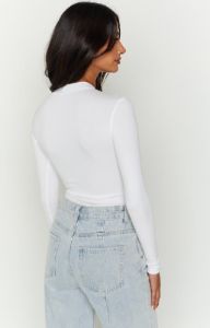 Hera White Bodysuit sold by Beginning Boutique