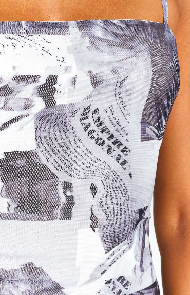 Natalia Mono Print Mini Dress sold by Beginning Boutique product image thumbnail 7