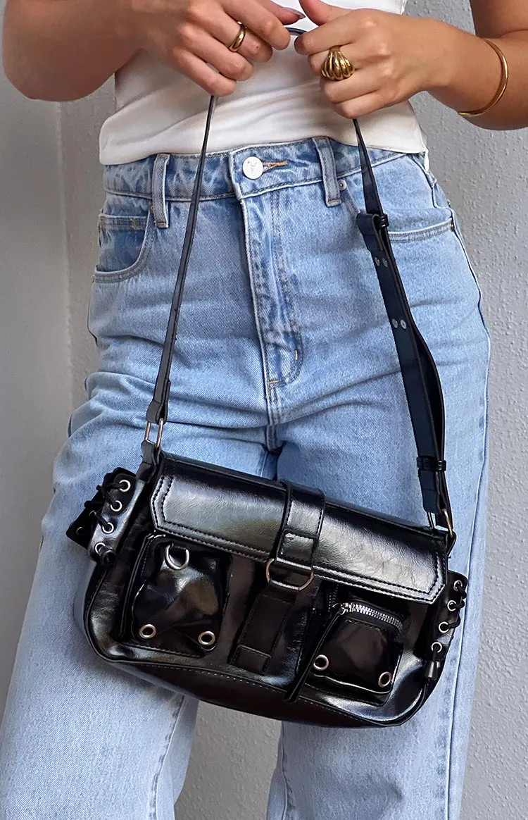 Moda Black Shoulder Bag sold by Beginning Boutique product image thumbnail 3