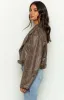 Lioness Staten Island Chocolate Jacket sold by Beginning Boutique
