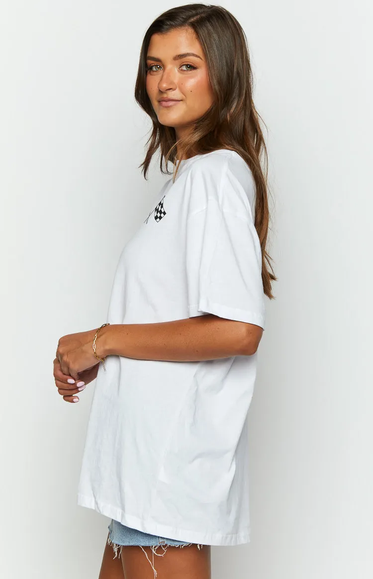 Too Quick White Tee sold by Beginning Boutique product image thumbnail 4