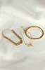 Gold Butterfly Love Bracelet Set 3 Pack sold by Beginning Boutique