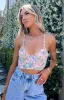 Leoni Pink Floral Corset Top sold by Beginning Boutique