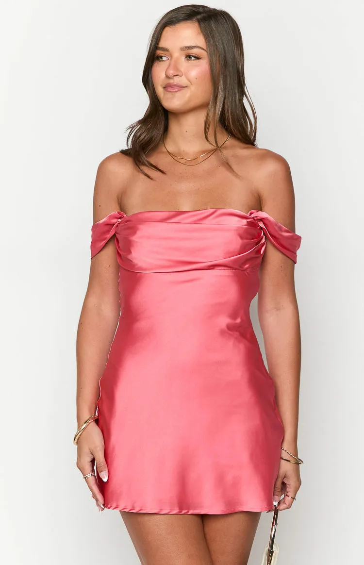 Zoella Pink Off The Shoulder Mini Dress sold by Beginning Boutique product image thumbnail 2