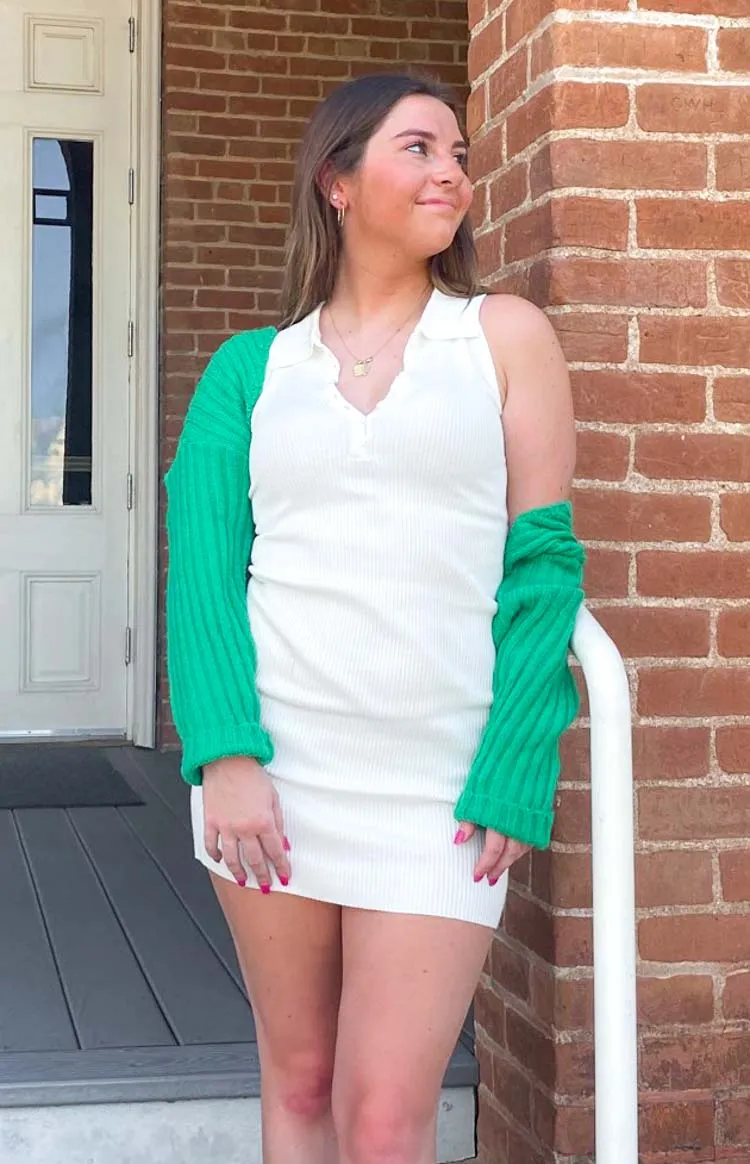 Hazel Collared Mini Dress White sold by Beginning Boutique product image thumbnail 5