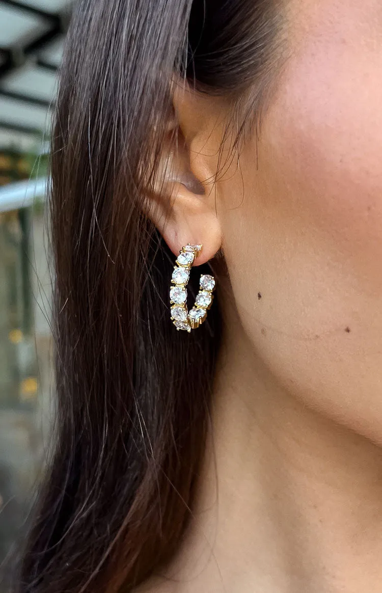 York Gold-Plated Hoop Clip Earrings sold by Beginning Boutique