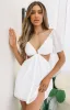 Margot Puff Sleeve Dress White sold by Beginning Boutique