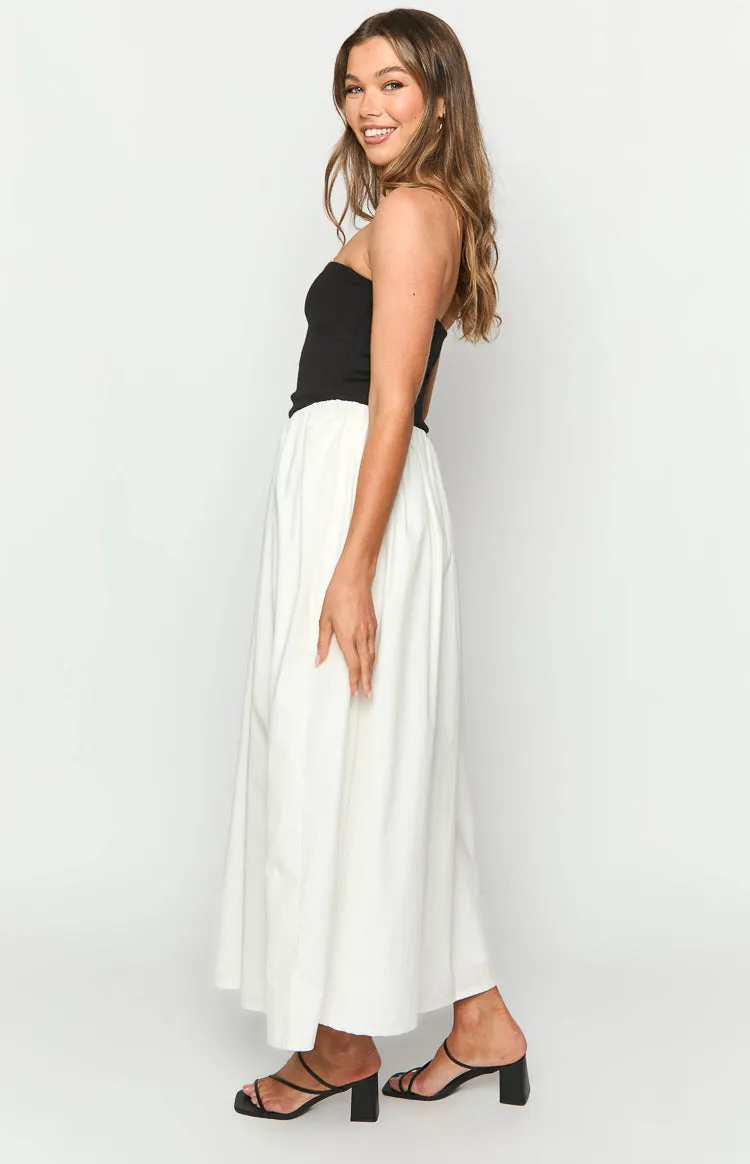 Wakerley Black Contrast Strapless Maxi Dress sold by Beginning Boutique product image thumbnail 4