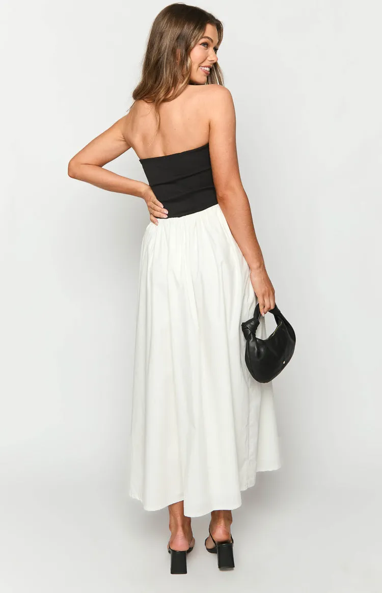 Wakerley Black Contrast Strapless Maxi Dress sold by Beginning Boutique product image thumbnail 5