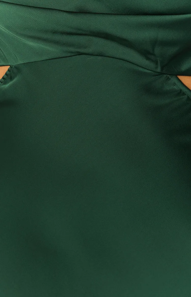 Taleah Cut Out Maxi Dress Green sold by Beginning Boutique product image thumbnail 5
