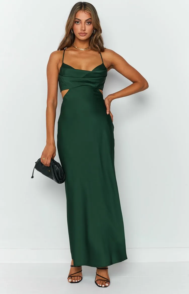 Taleah Cut Out Maxi Dress Green sold by Beginning Boutique product image thumbnail 3