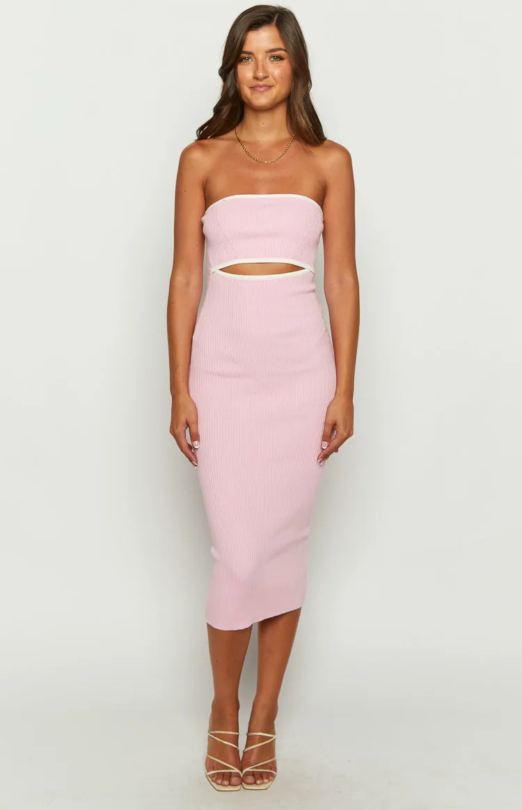 Isobel Pink Strapless Midi Dress sold by Beginning Boutique product image thumbnail 2