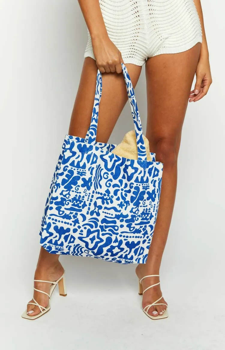 Rome Blue Print Bag sold by Beginning Boutique product image thumbnail 2