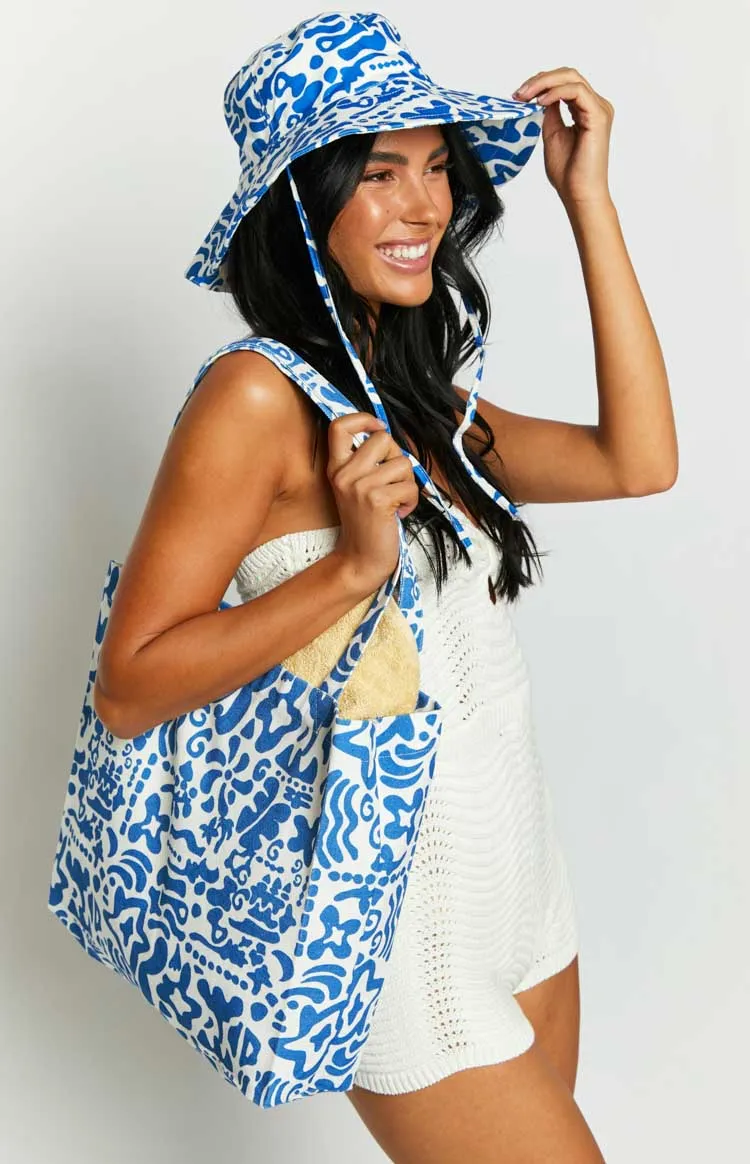 Rome Blue Print Bag sold by Beginning Boutique product image thumbnail 3