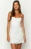 Come And Get It White Sequin Party Dress sold by Beginning Boutique