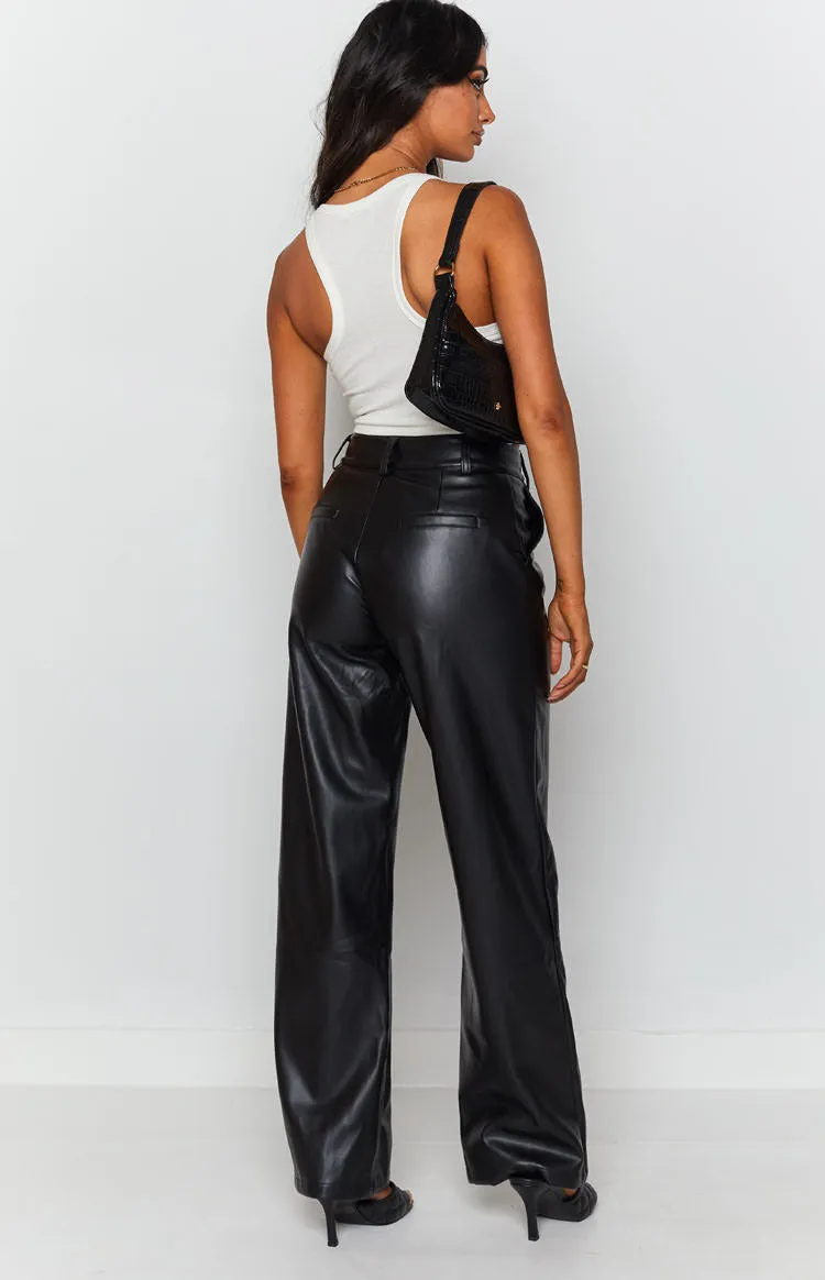 Cool Shade PU Pants Black sold by Beginning Boutique product image thumbnail 5