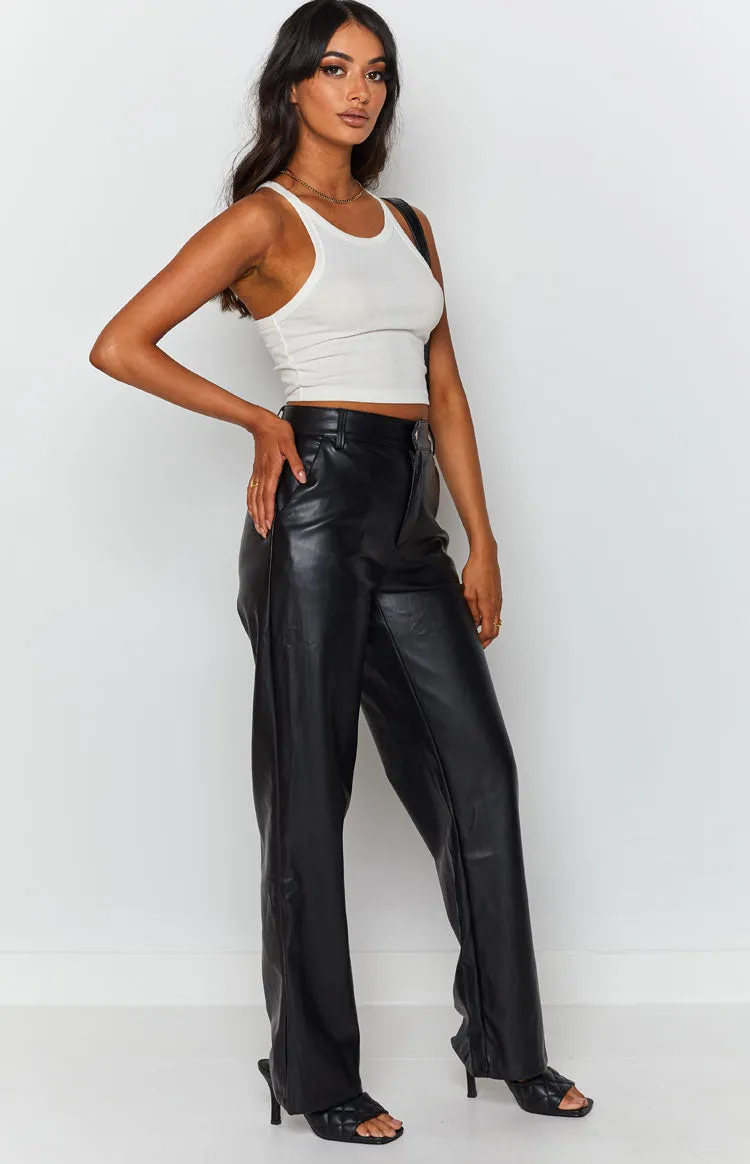 Cool Shade PU Pants Black sold by Beginning Boutique product image thumbnail 4