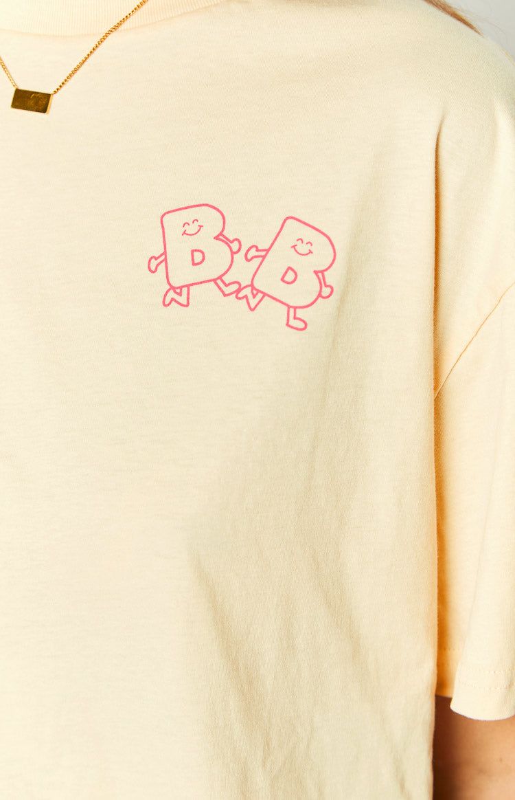 BB Babe Light Beige Print Oversized Tee sold by Beginning Boutique product image thumbnail 6