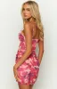 Ischia Pink Mesh Mini Dress sold by Beginning Boutique