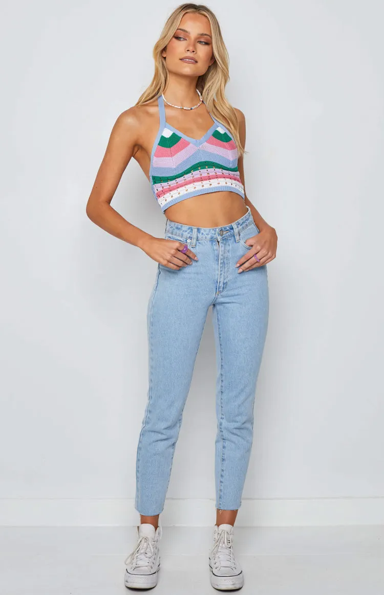 Rainbow Love Knitted Top Multi sold by Beginning Boutique product image thumbnail 5