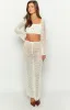 Dally White Crochet Maxi Skirt sold by Beginning Boutique