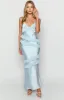 Inara Blue Ruffle Maxi Dress sold by Beginning Boutique