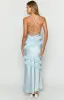 Inara Blue Ruffle Maxi Dress sold by Beginning Boutique